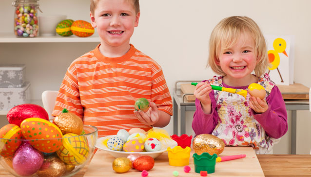 La décoration des oeufs de pâques